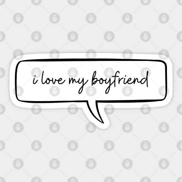 i love my bangla boyfriend girlfriend - gift for him Sticker by ZUCCACIYECIBO